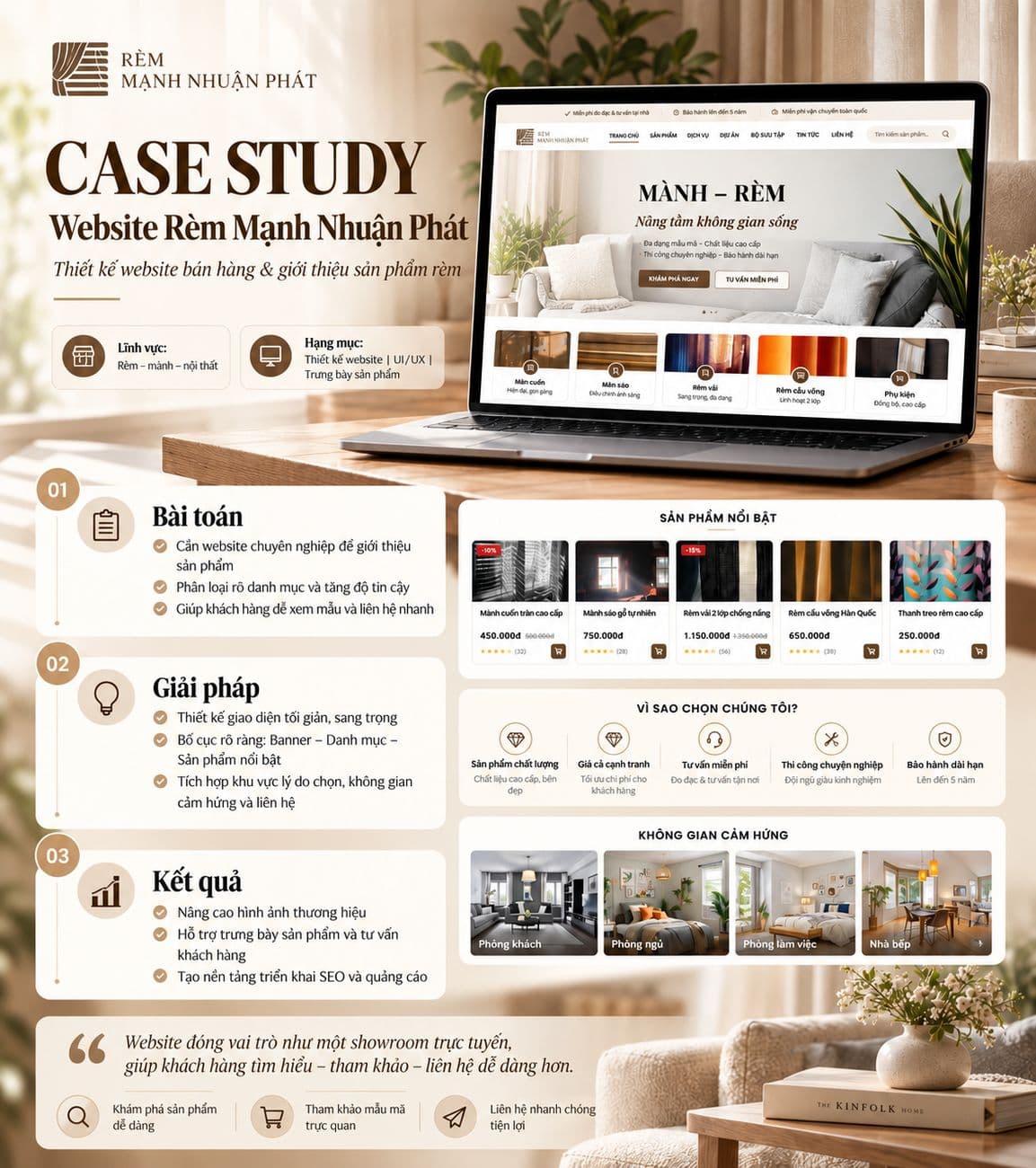 Case study website Rèm Mành Nhuận Phát